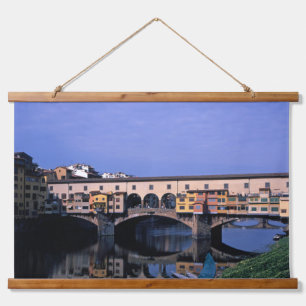 Die Ponte Vecchio Wandteppich Mit Holzrahmen