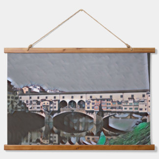 Die Ponte Vecchio Wandteppich Mit Holzrahmen