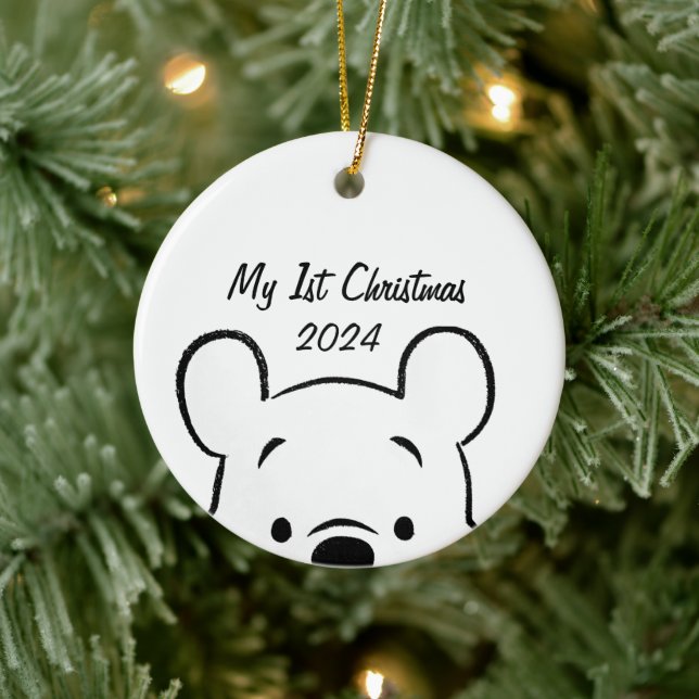 Die Pooh 1 Weihnachtsfeier gewinnen Keramik Ornament (Baum)