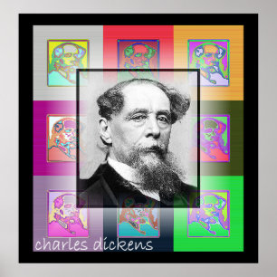 Die Pop-Kunst Charles Dickens Poster