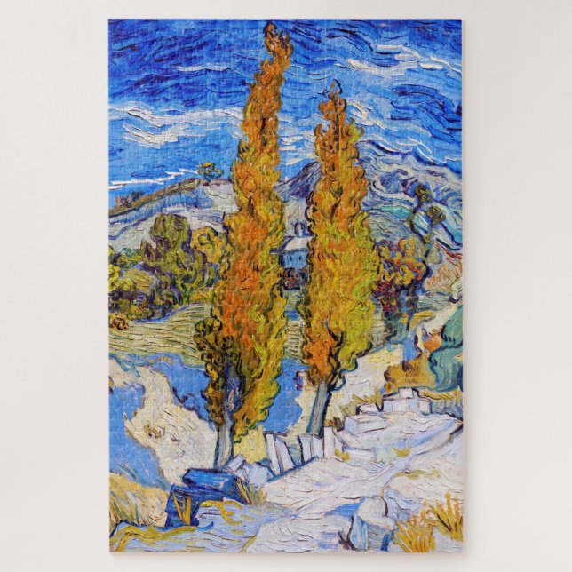 Die Poplars in Saint-Rémy, Van Gogh (Vertikal)