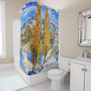 Die Poplars in Saint-Rémy, Van Gogh Duschvorhang