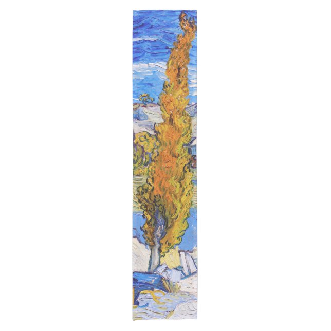 Die Poplars in Saint-Rémy, Van Gogh Kurzer Tischläufer (Vorderseite)