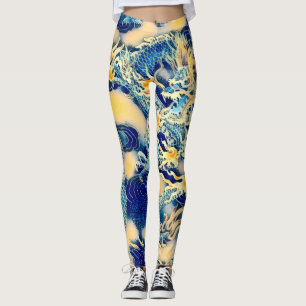 Die populärste Kunst des antiken Chinesischen Drac Leggings