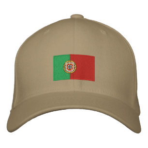 Die portugiesische Flagge bestickt mit Flechtwolle Bestickte Kappe