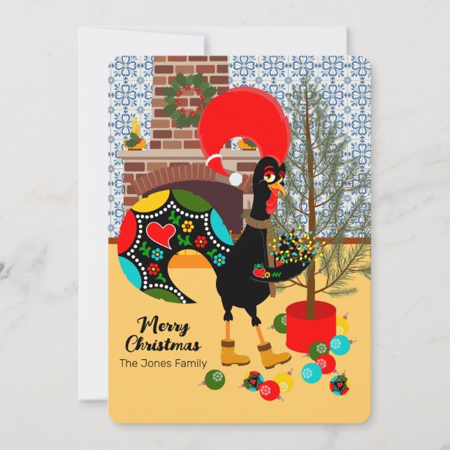 Die portugiesische Rooster und das Licht der Weihn Karte (Vorderseite)