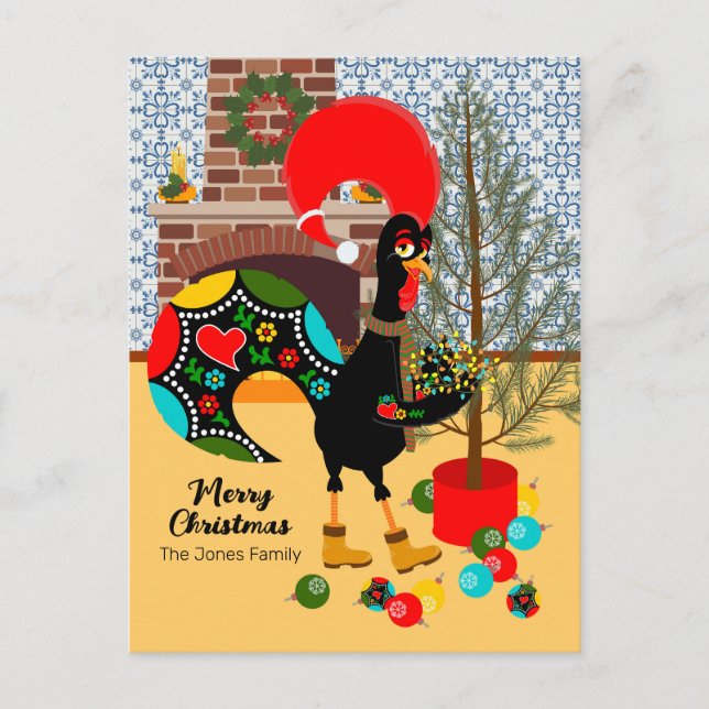 Die portugiesische Rooster und das Licht der Weihn Postkarte (Vorderseite)
