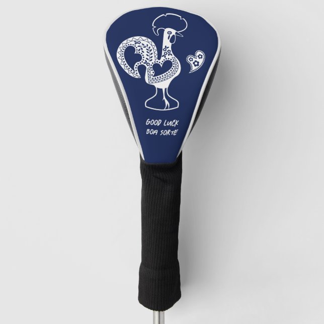 Die portugiesische Rooster-Viel Glück Boa Sorte Golf Headcover (Vorderseite)