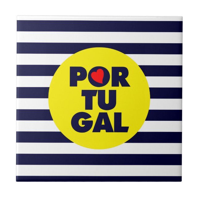 Die portugiesische Sonne Fliese (Vorderseite)
