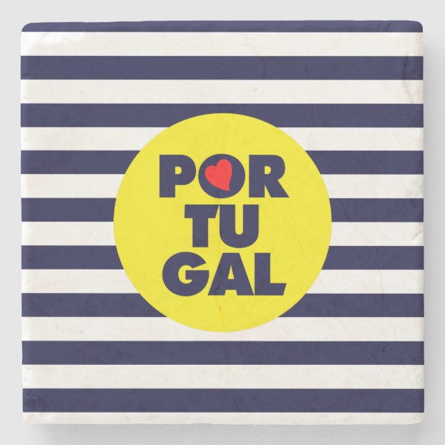 Die portugiesische Sonne Steinuntersetzer (Vorderseite)