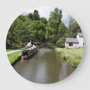 Die Postkarte Caldon Canal Consall Staffordshire Große Wanduhr