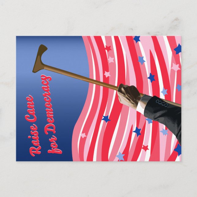 Die Postkarte der Cane-Demokratie erhöhen (Vorderseite)
