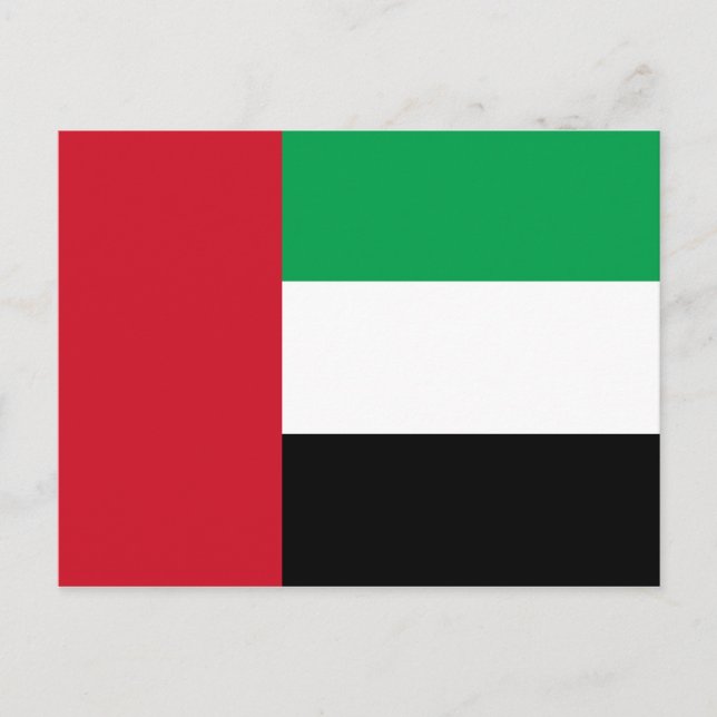 Die Postkarte der Vereinigten Arabischen Emirate (Vorderseite)