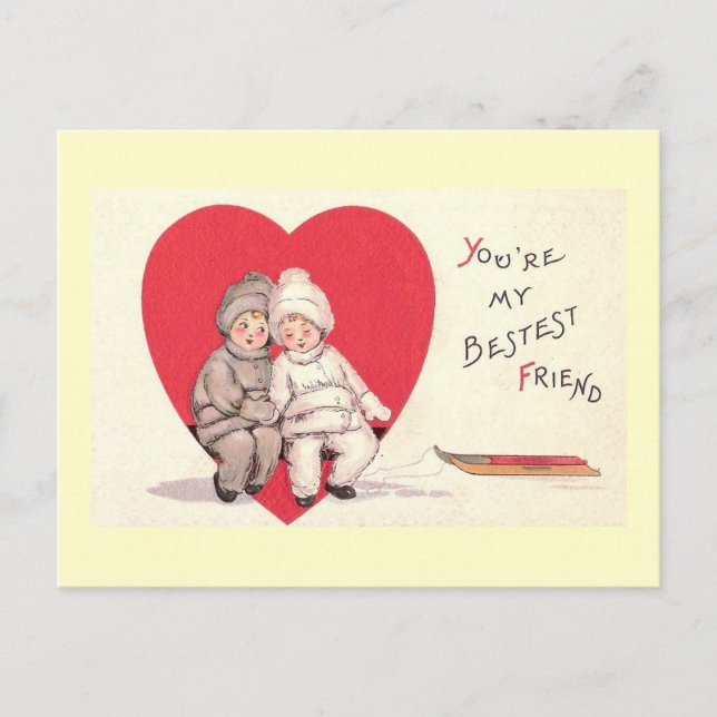 Die Postkarte des besten Freundes Valetine (Vorderseite)