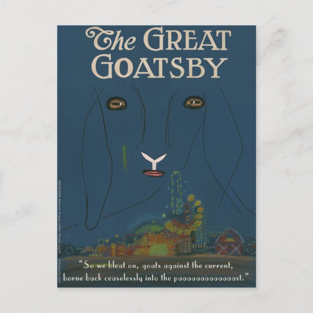 Die Postkarte des Großen Goatsby (Vorderseite)