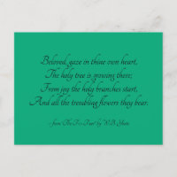 Die Postkarte des Heiligen Baumes