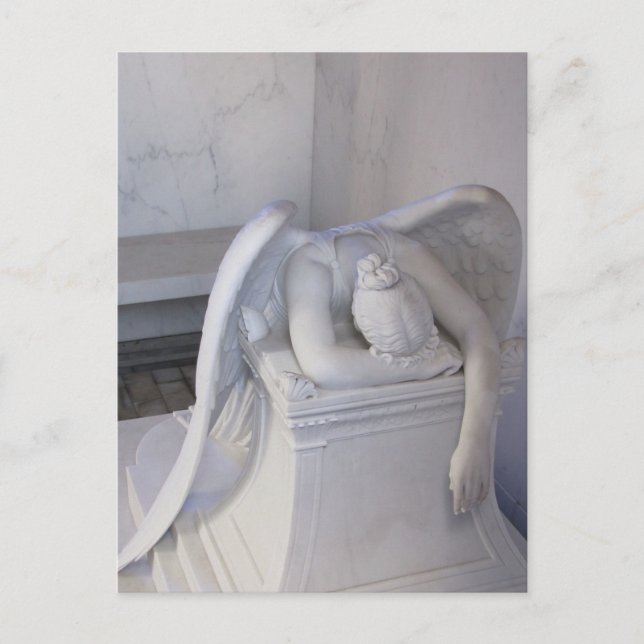 Die Postkarte für den Angel niemals allein abwisch (Vorderseite)