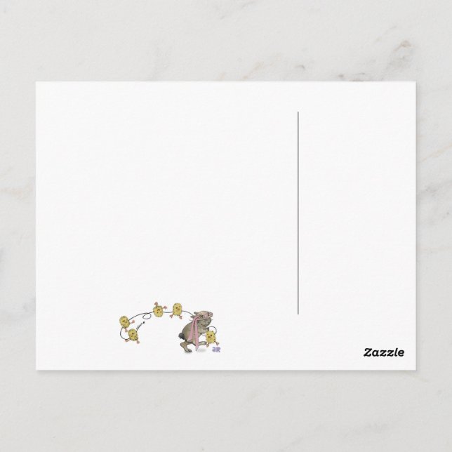 Die Postkarte für den Ostersonnenaufgang (Rückseite)