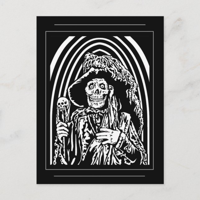 Die Postkarte "Roter Tod" (Vorderseite)