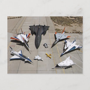 Die Postkarte X-31, F-15S/MTD, SR-71, F-106, F-16X