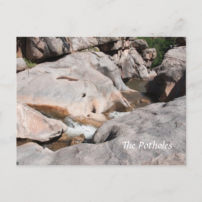 Die Potholes Postkarte (Vorderseite)