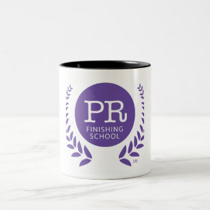 Die PR-Abschlussschule Zweifarbige Tasse