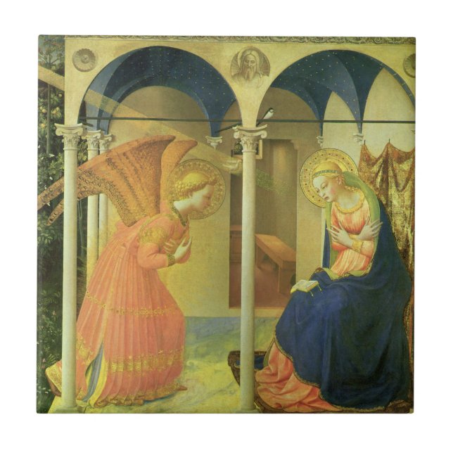 Die Prado-Ankündigung von Fra Angelico Fliese (Vorderseite)