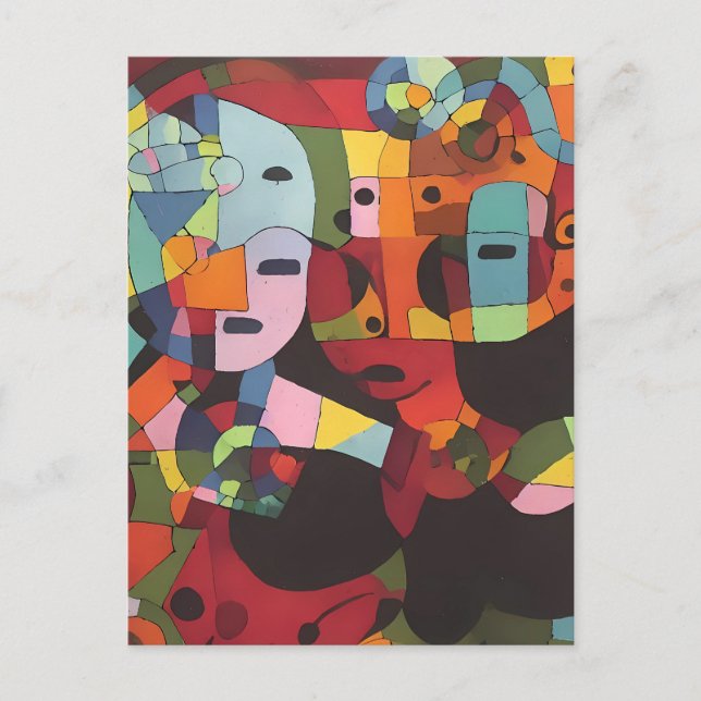 Die praktische Abstraktion - Ken Gage Art Postkarte (Vorderseite)