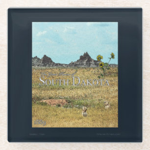 Die Prärienländer von South Dakota Glasuntersetzer