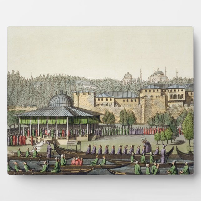 Die Präsentation des Admirals zum Sultan, pla Fotoplatte (Vorderseite)