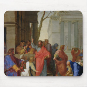 Die Predigt von St Paul bei Ephesus, 1649 Mousepad