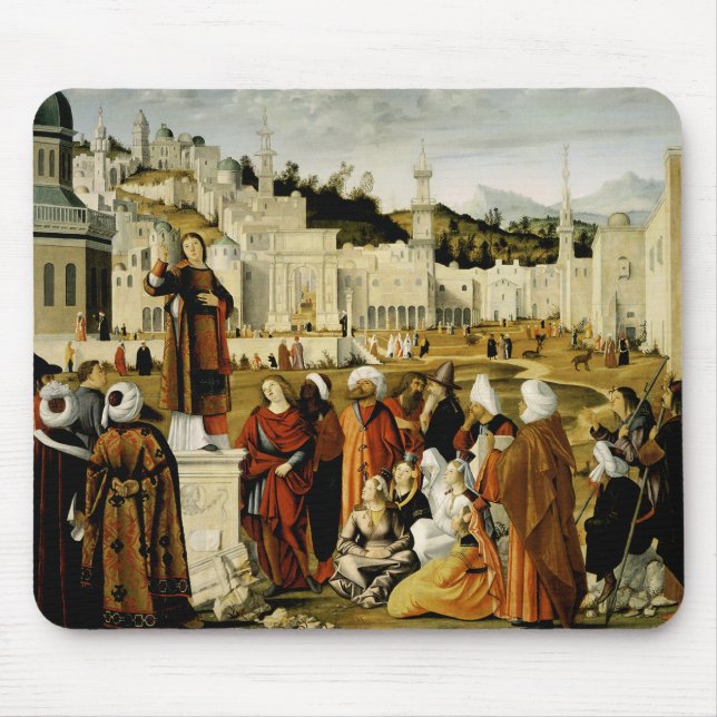 Die Predigt von St. Stephen in Jerusalem Mousepad (Vorne)