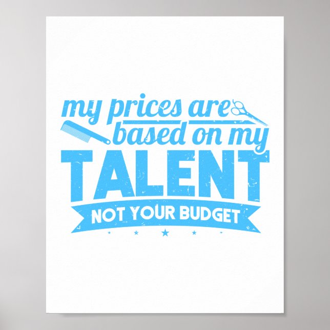 Die Preise basieren auf meinem Talent und nicht au Poster (Vorne)