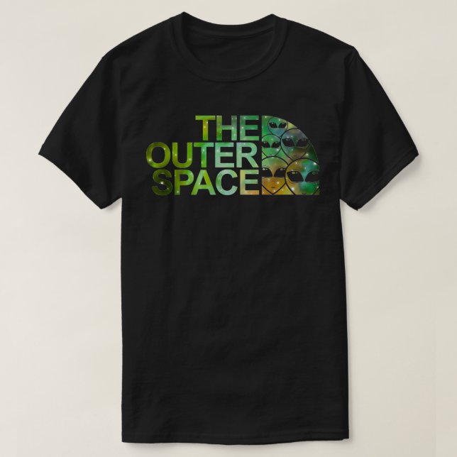 Die Premium-Außerirdische für den Weltraum T-Shirt (Design vorne)