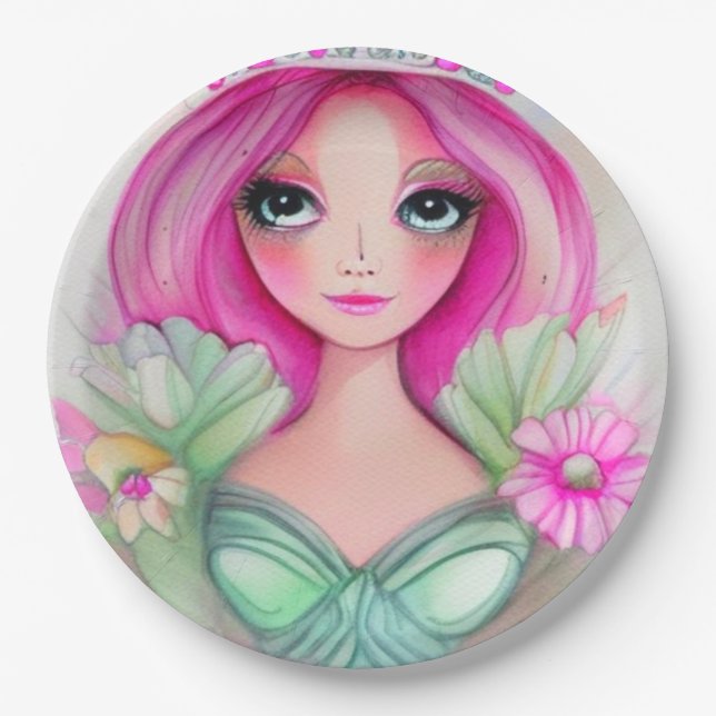 Die Princess-Sammlung Pappteller (Vorderseite)