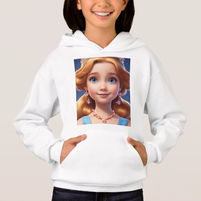 die Prinzessin der Schönheit der Kinder Hoodie (Vorderseite)