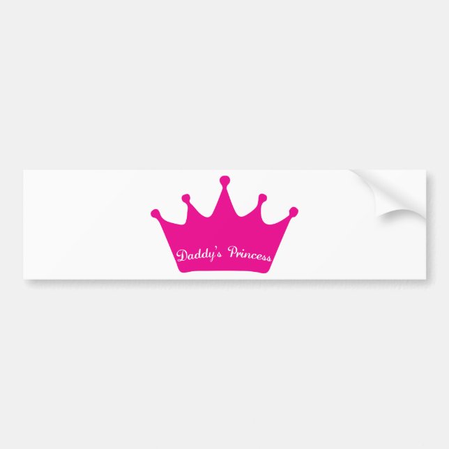 Die Prinzessin des Vatis Autoaufkleber (Vorne)