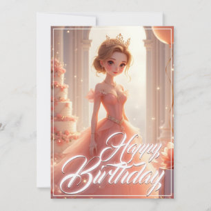 Die Prinzessin eines traumhaft rosa Gewand