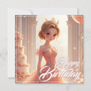Die Prinzessin eines traumhaft rosa Gewand