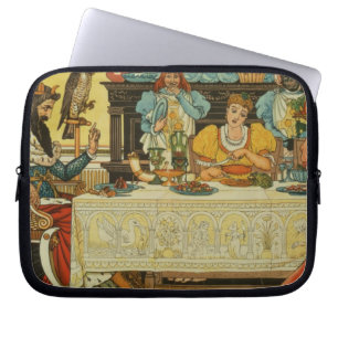 Die Prinzessin Shares ihr Abendessen mit dem Laptopschutzhülle