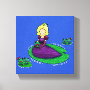 Die Prinzessin und der Frosch Verabredete? Leinwanddruck