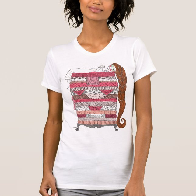 Die Prinzessin und die Erbse T-Shirt (Vorderseite)