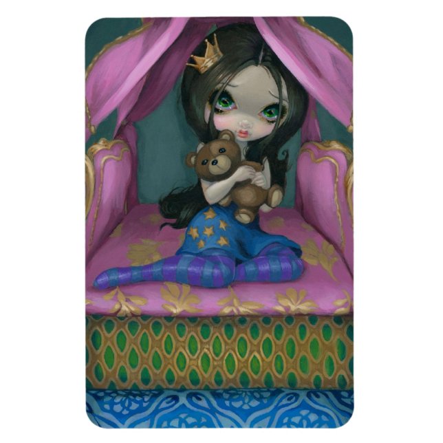 "Die Prinzessin und die Pea" Flex Magnet (Vertikal)