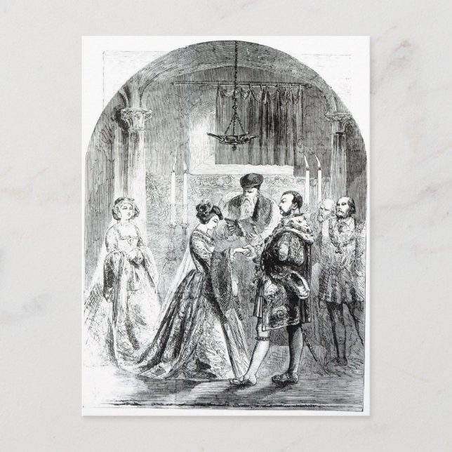 Die private Ehe von Anne Boleyn Postkarte (Vorderseite)