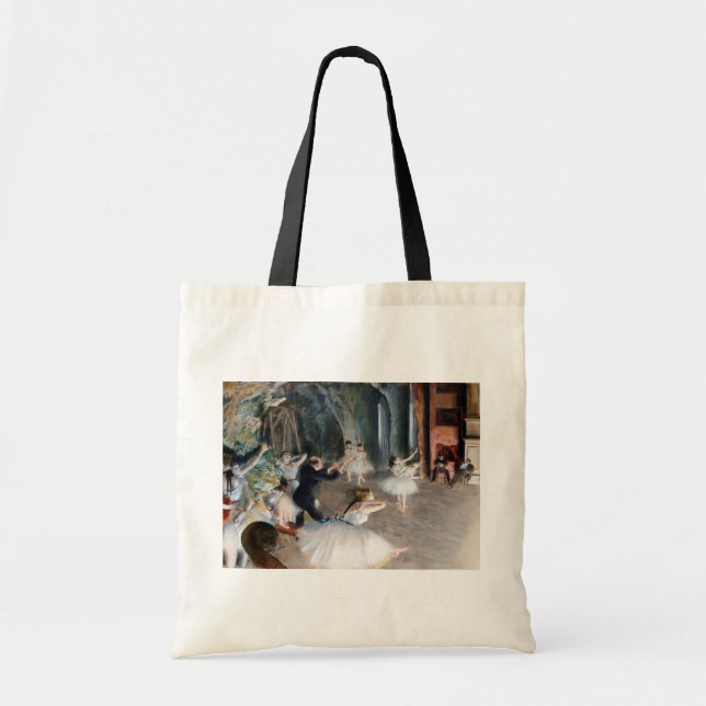 Die Probe auf der Bühne, Edgar Degas Tragetasche (Vorne)