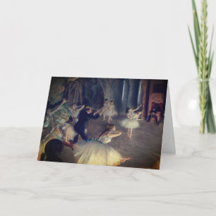 Die Probe auf der Bühne von Degas: Leere Karte