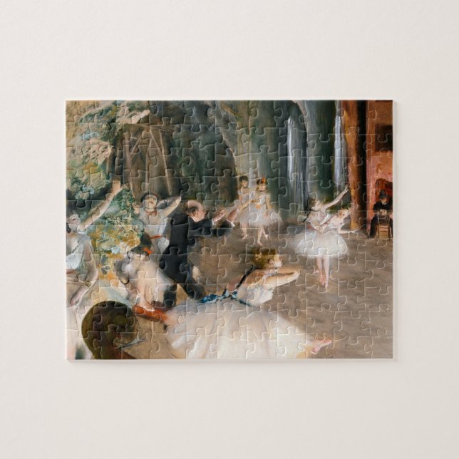 Die Probe auf der Bühne von Edgar Degas (Horizontal)