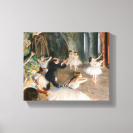 Die Probe auf der Bühne von Edgar Degas Leinwanddruck