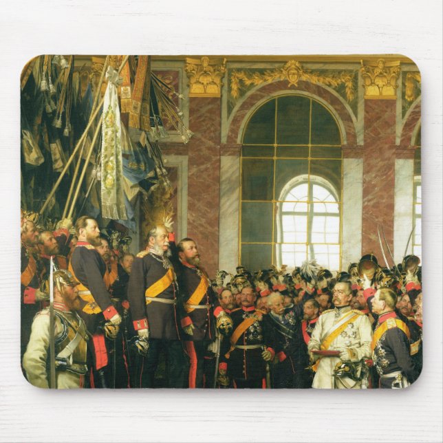 Die Proklamation von Wilhelm als Kaiser Mousepad (Vorne)