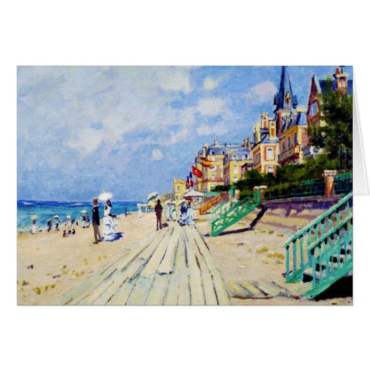 Die Promenade bei Trouville Claude Monet Karte